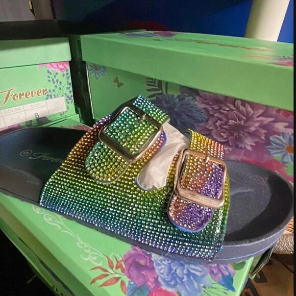 Forever new rainbow rhinestone double - Picture 1 of 1